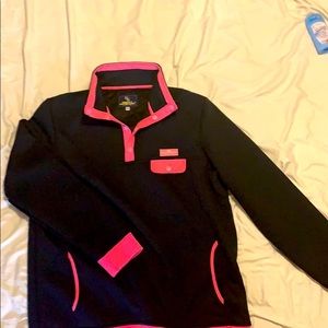 2xL black and pink simply southern pullover
